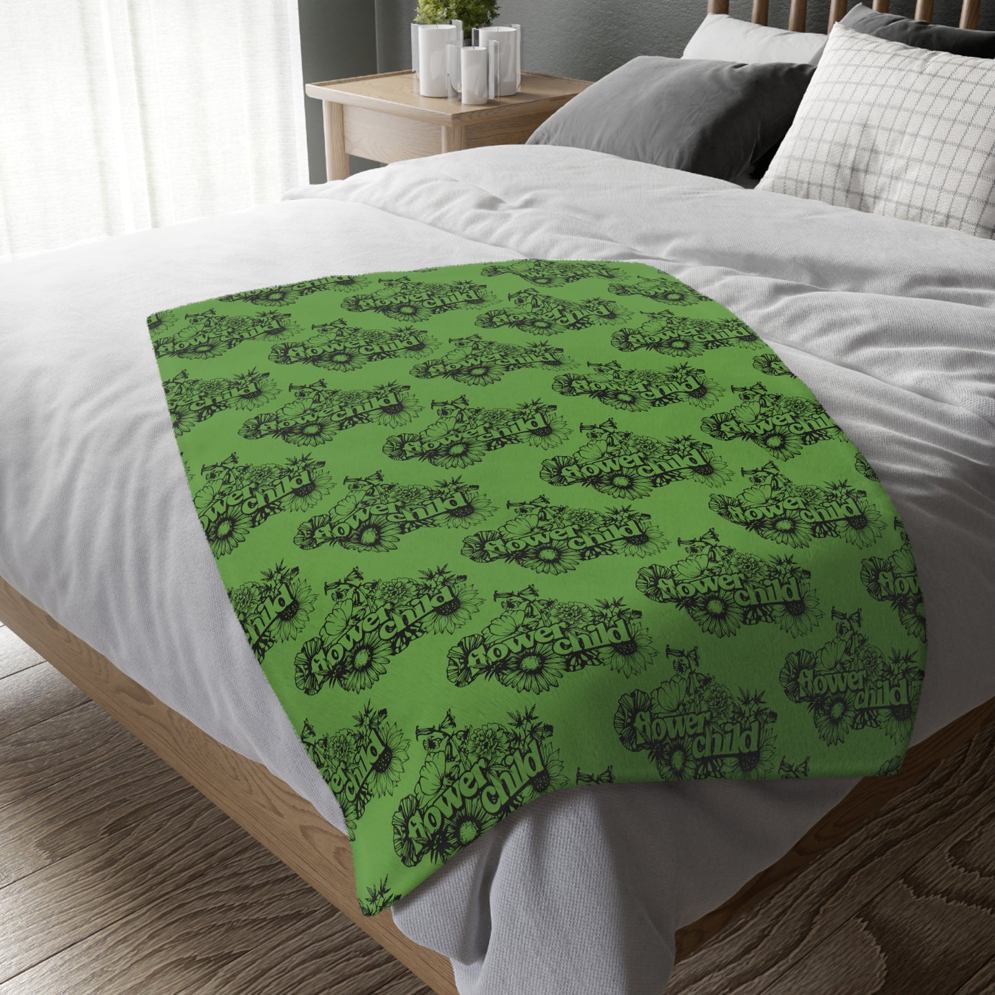 Velveteen Minky Blanket (Two-sided print)