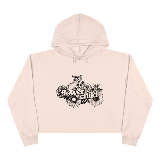 Crop Hoodie Flower Child