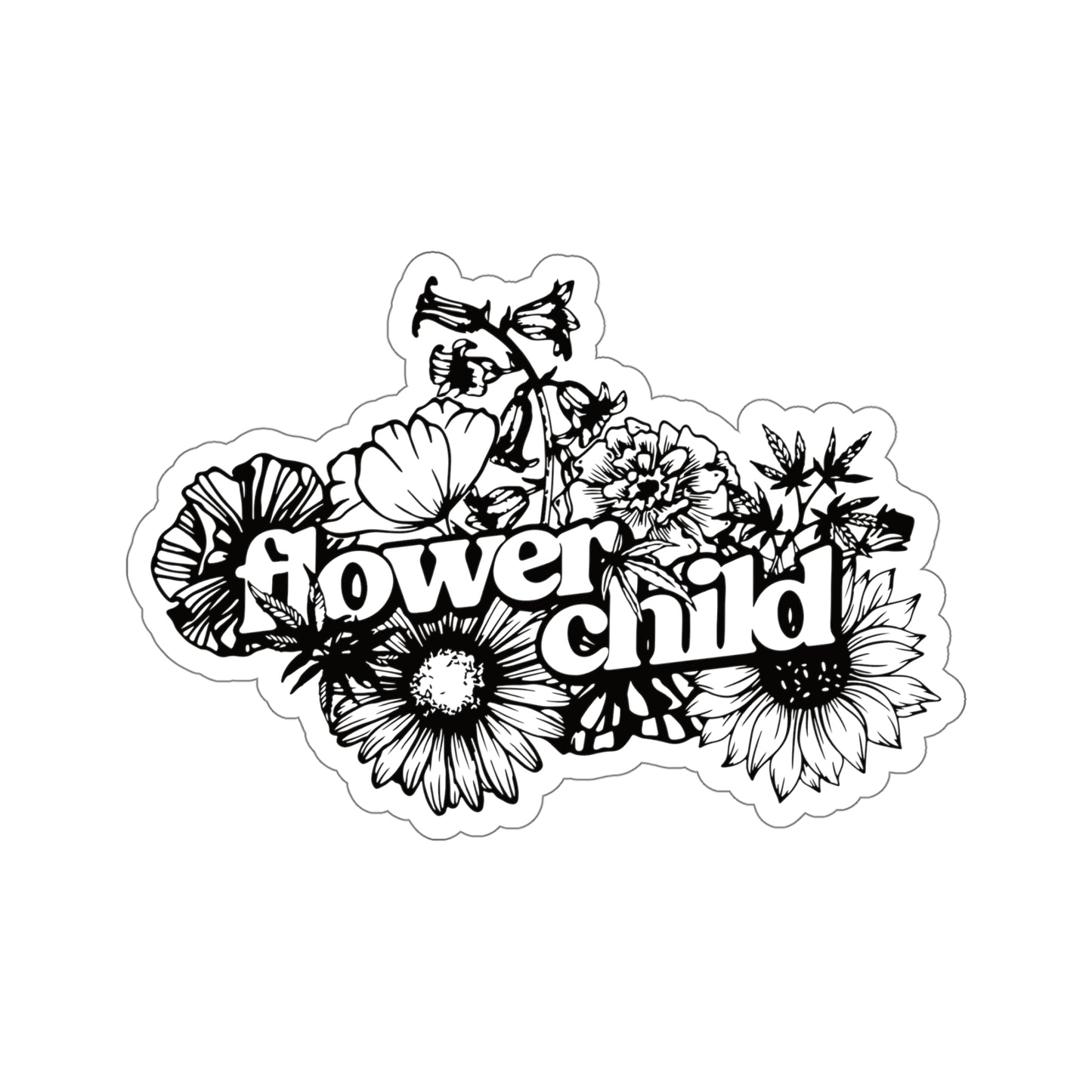 Flower Child Kiss-Cut Stickers