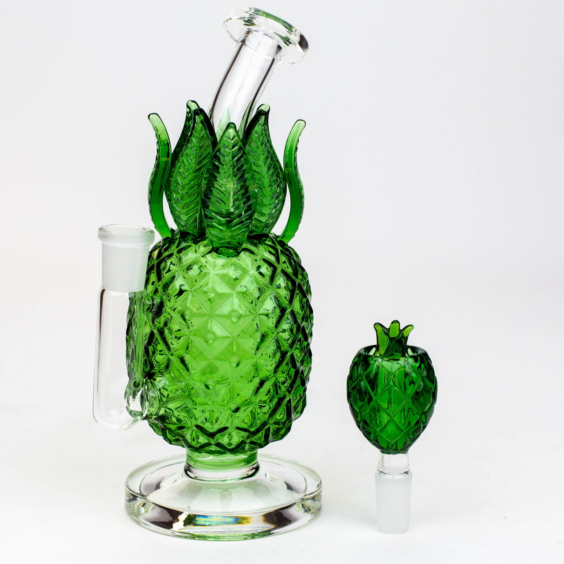 7.5" Pineapple glass water bong_2