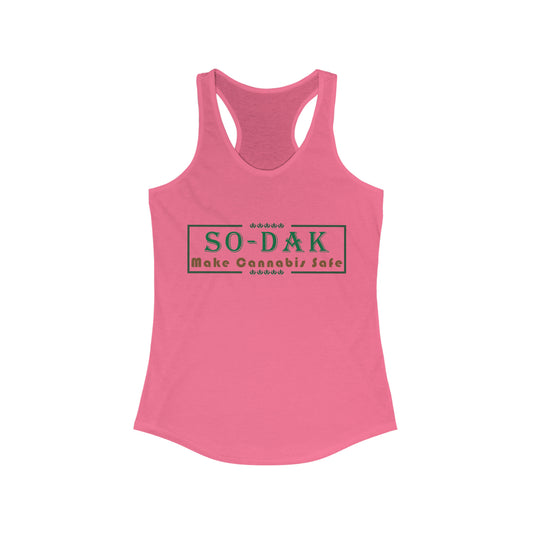 Women's Ideal Racerback Tank Make Cannabis Safe