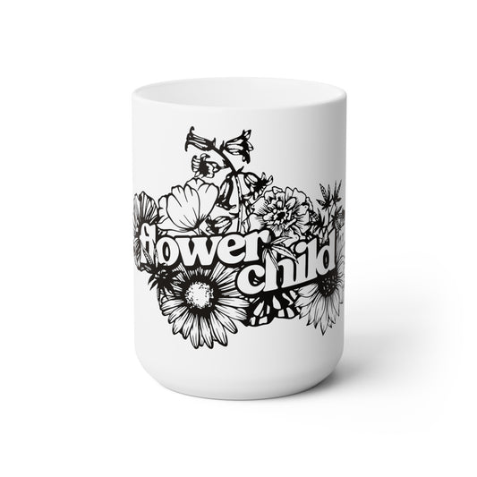 Flower Child Ceramic Mug 15oz