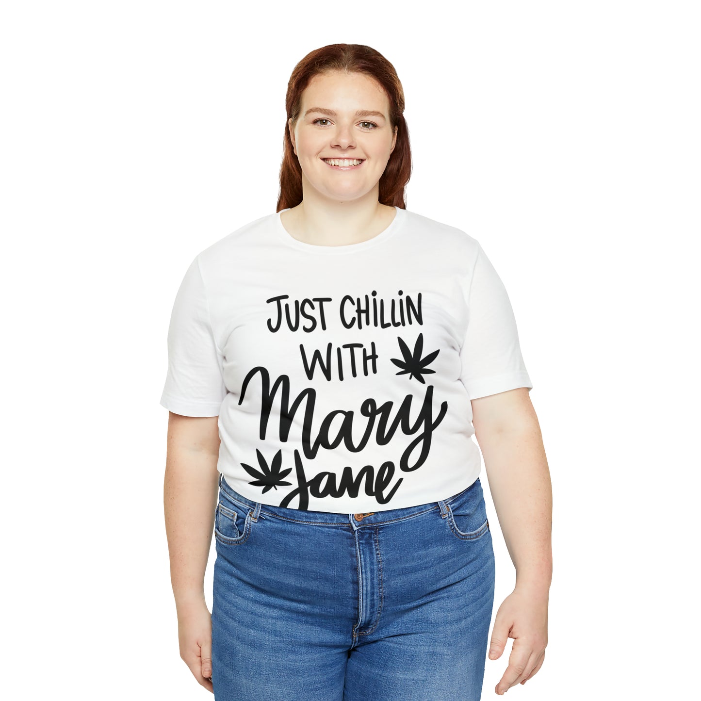 Just Chilin With Mary Jane Short Sleeve Tee