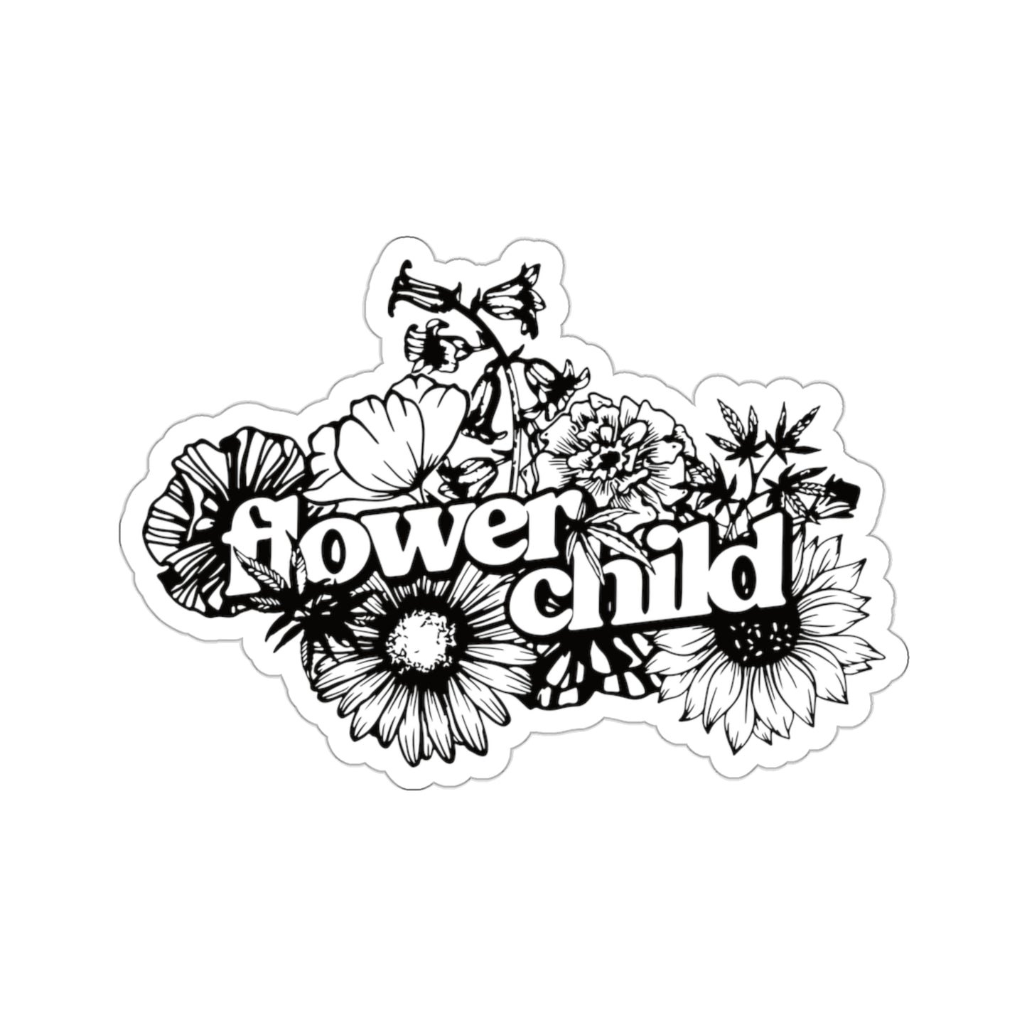 Flower Child Kiss-Cut Stickers