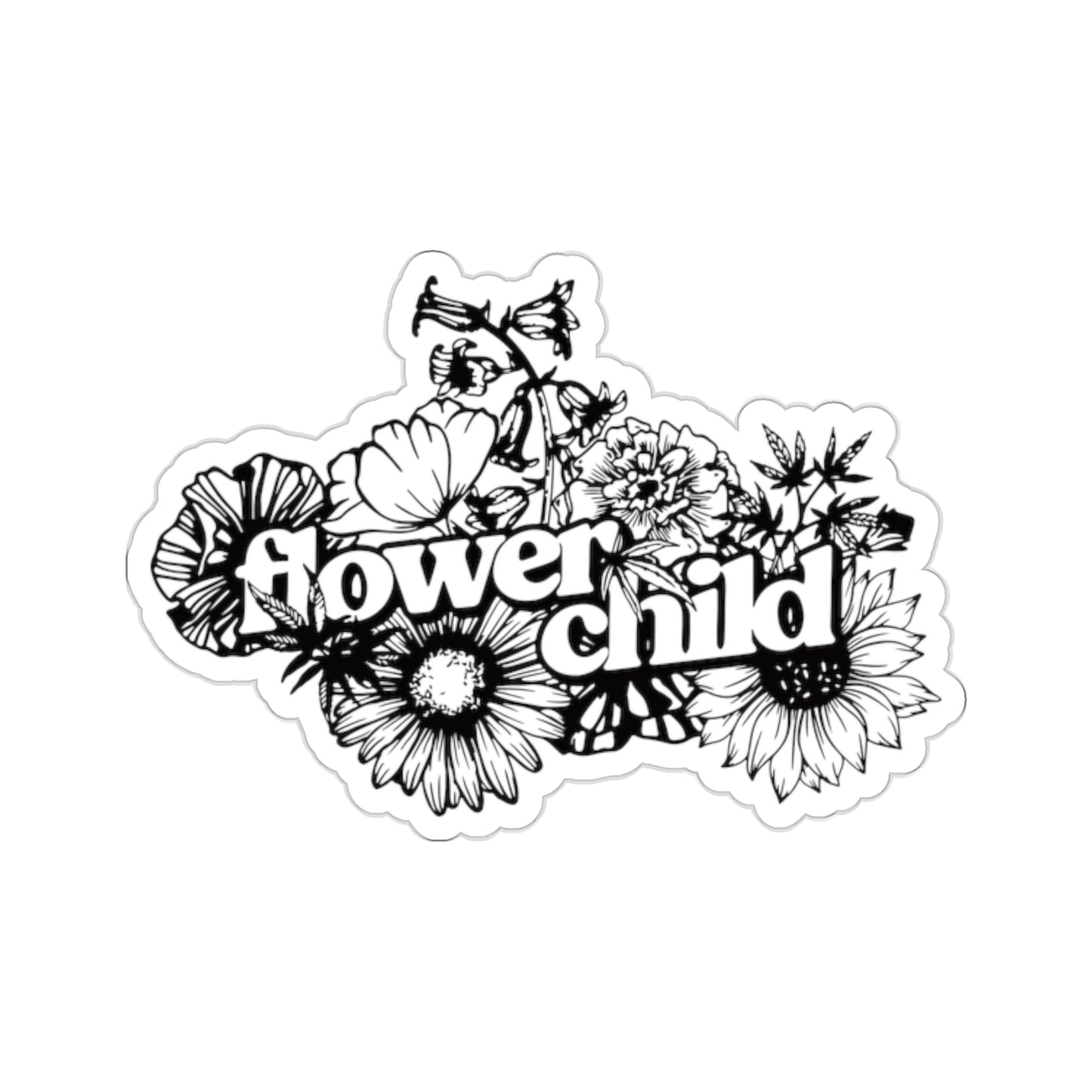 Flower Child Kiss-Cut Stickers